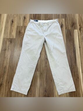 Vintage 90s Polo Ralph Lauren Preston Pant 100% Cotton Chinos 36x32